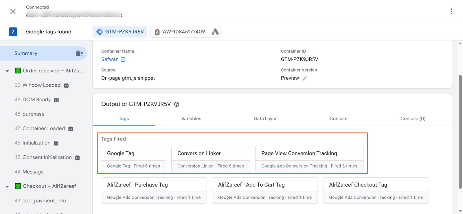 Google Tag Manager setup for conversion Tracking