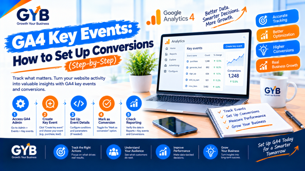 GA4 Key Events: How to Set Up Conversions (Step-by-Step)