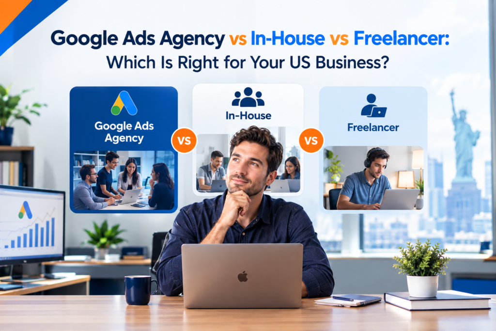 Google Ads Agency vs In-House vs Freelancer: Which Is Right for Your US Business?